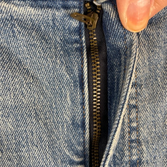 Madewell The Perfect Vintage Jean In Bainton Wash Raw Hem Edition Size 27 New - Picture 5 of 14